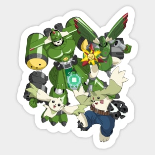 Digital monsters Sticker